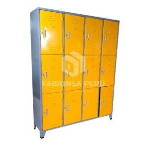 Locker metálico de 4x3 amarillo